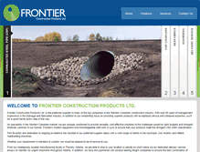 Tablet Screenshot of frontier-cp.com